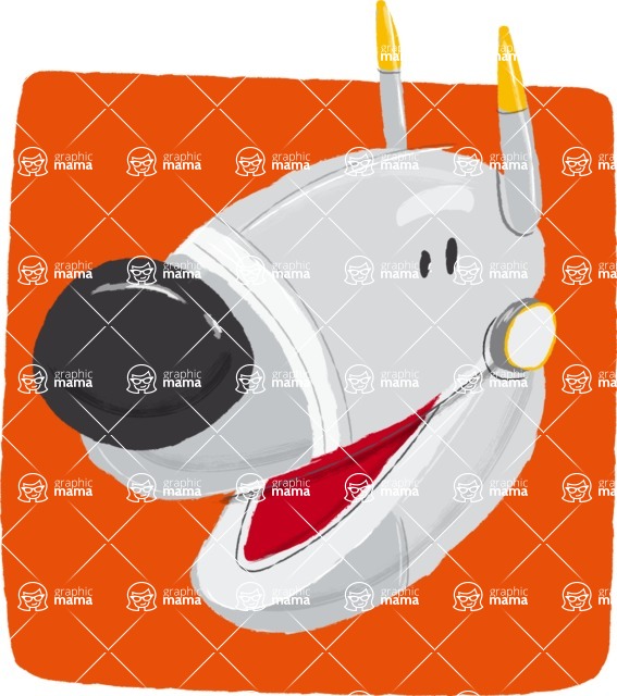 Cartoon Animal PNG Clipart - Fun Robot Dog Watercolor Avatar